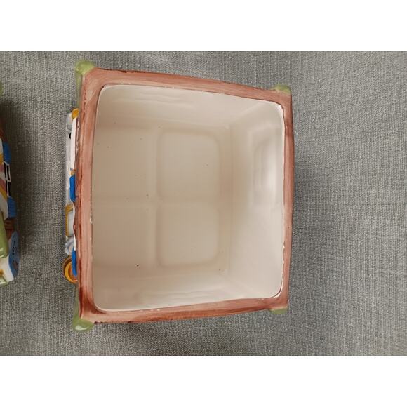 GKRO Ceramic Cookie Jar Retired Little Village General Store 10 x 7 New Open Box - Picture 8 of 16